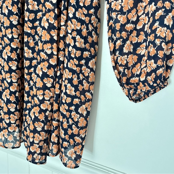 Abercrombie & Fitch Floral Tiered Smocked Mini Dress fits Medium to Large * D3 - Picture 6 of 16